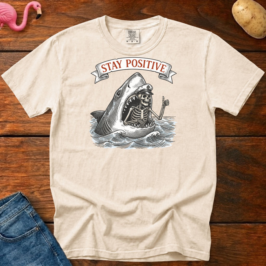 Stay Positive Vintage Heavyweight Graphic Tee