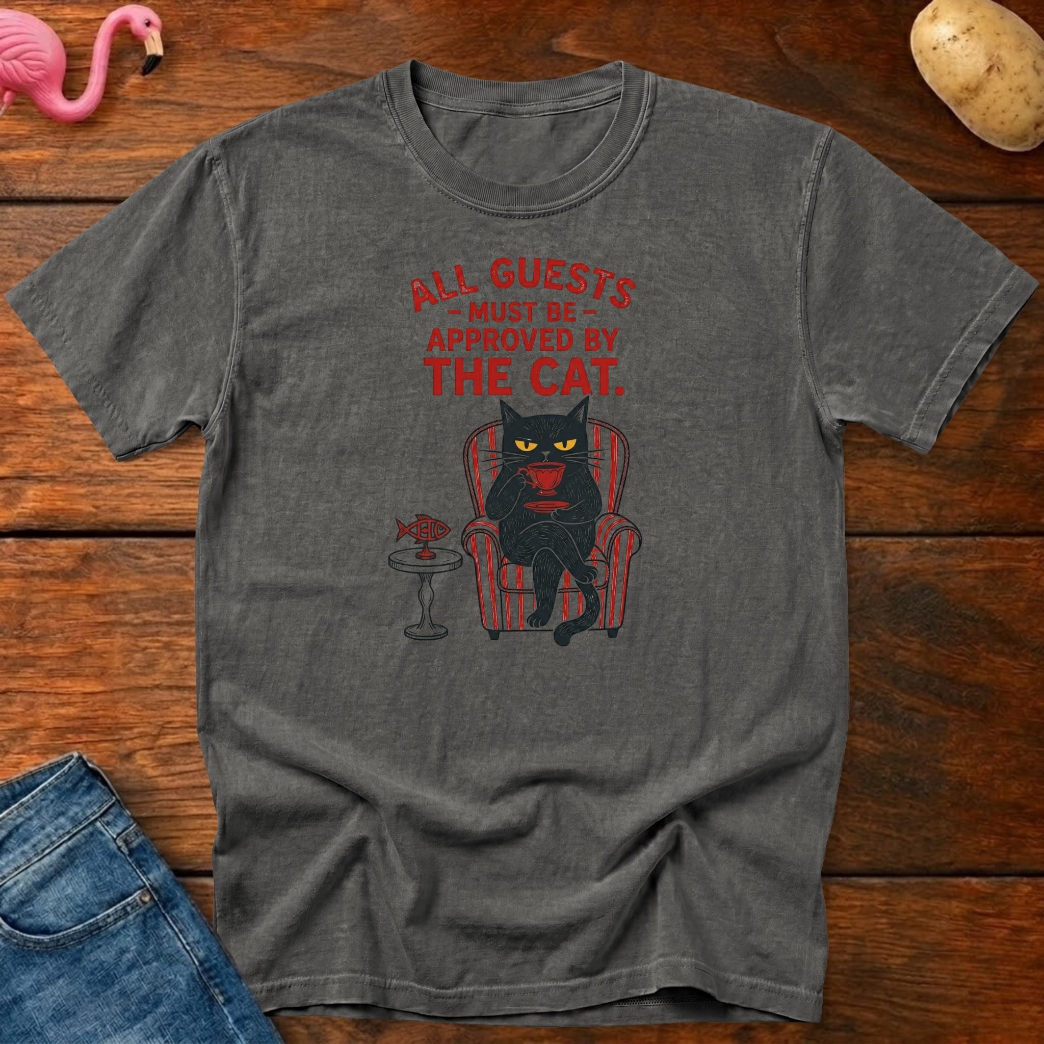 Need Cat Approve Vintage Heavyweight Graphic Tee