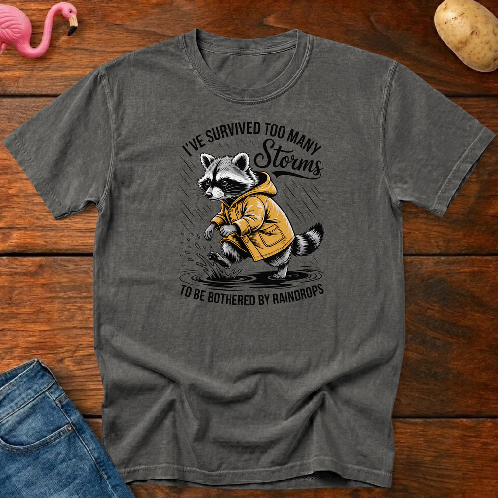 Survived Too Many Storms Vintage Heavyweight Graphic Tee