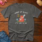 Wake Up Sluts Bear Vintage Heavyweight Graphic Tee