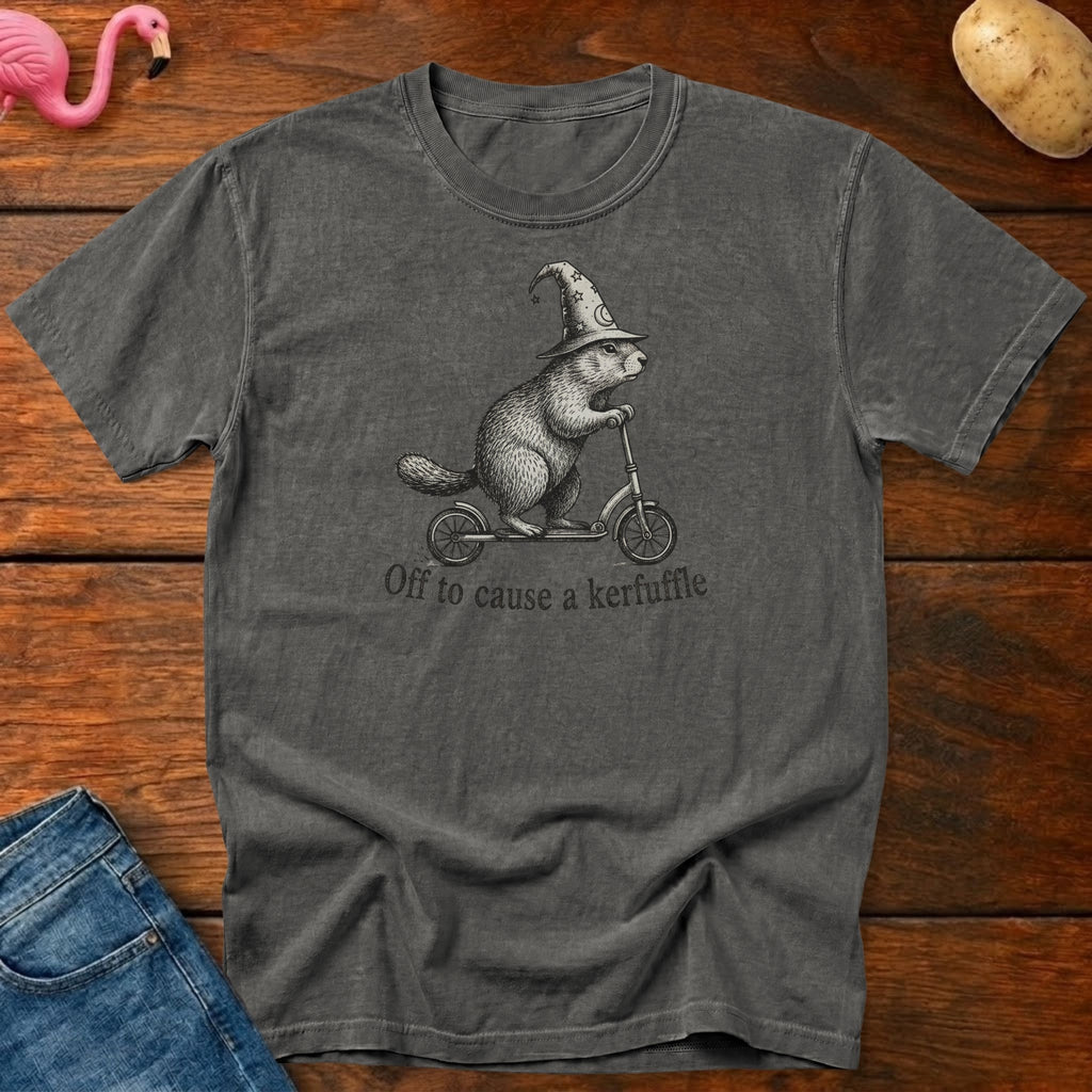 Off to Cause Kerfuffle Vintage Heavyweight Graphic Tee