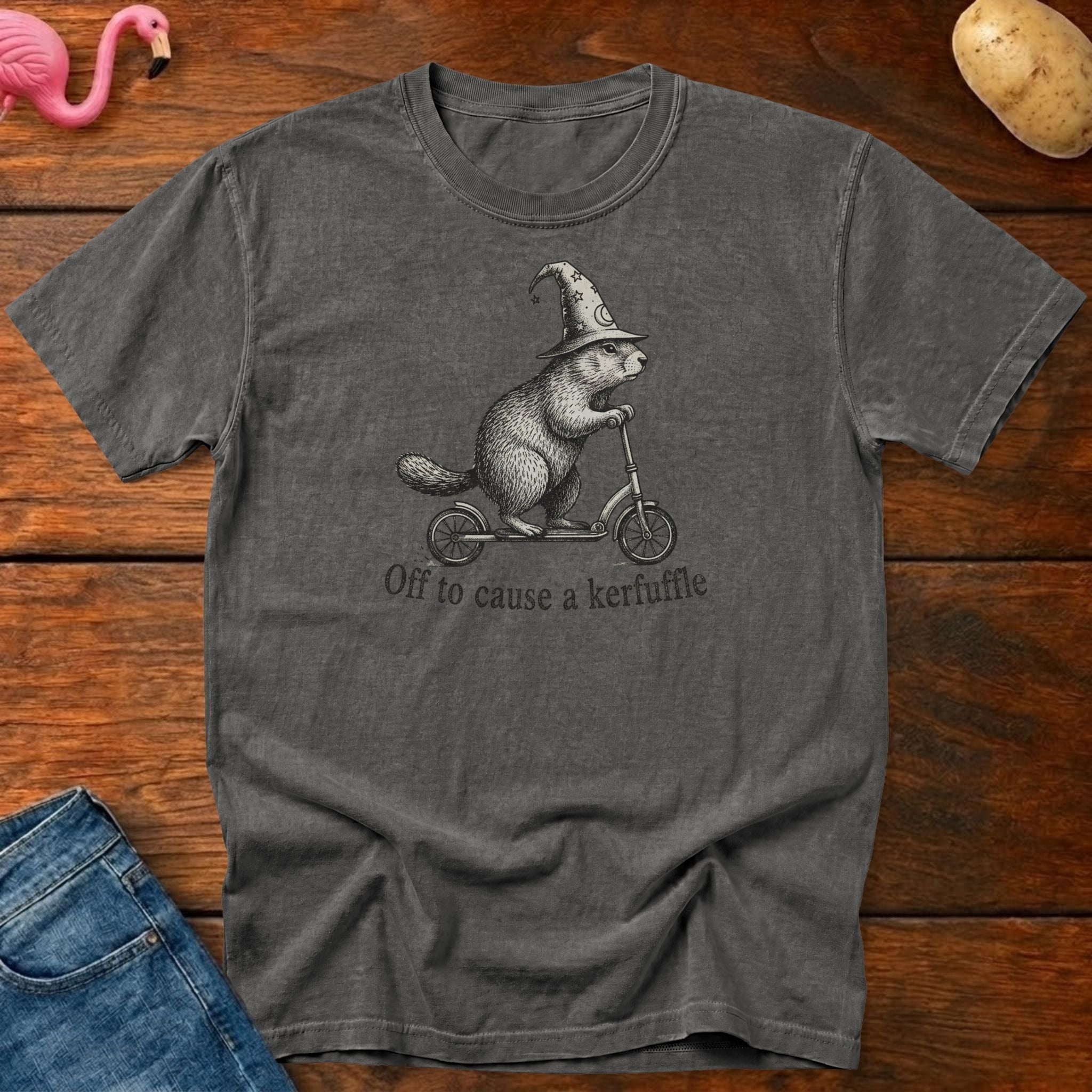 Off to Cause Kerfuffle Vintage Heavyweight Graphic Tee