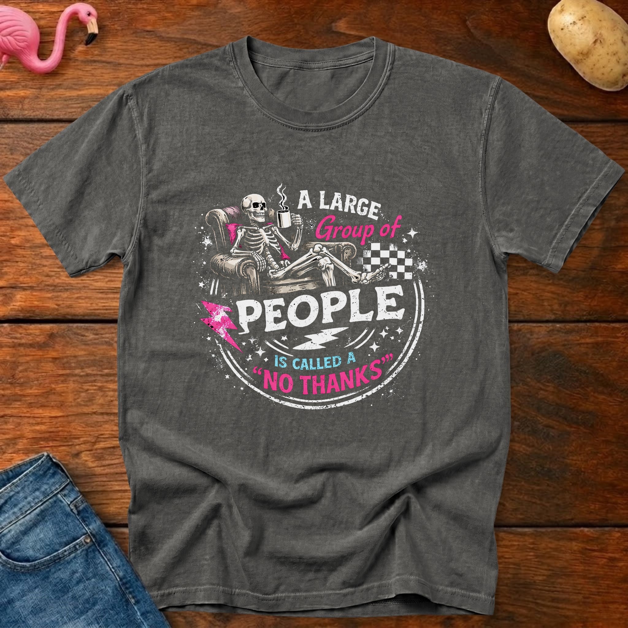 No Thanks Heavyweight Vintage Graphic Tee