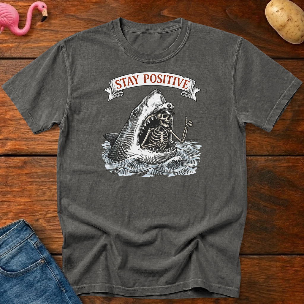 Stay Positive Vintage Heavyweight Graphic Tee