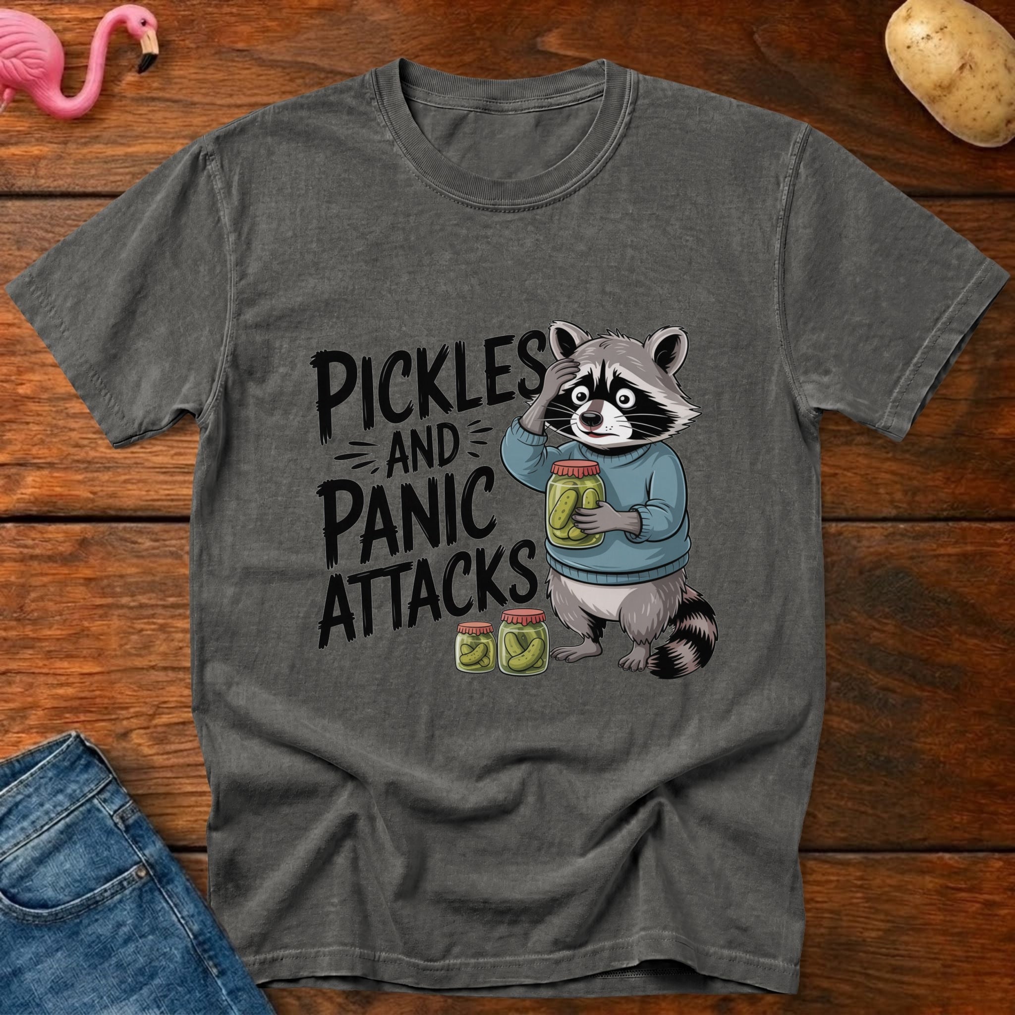 Pickles And Panic Attacks Vintage Heavyweight Graphic Tee