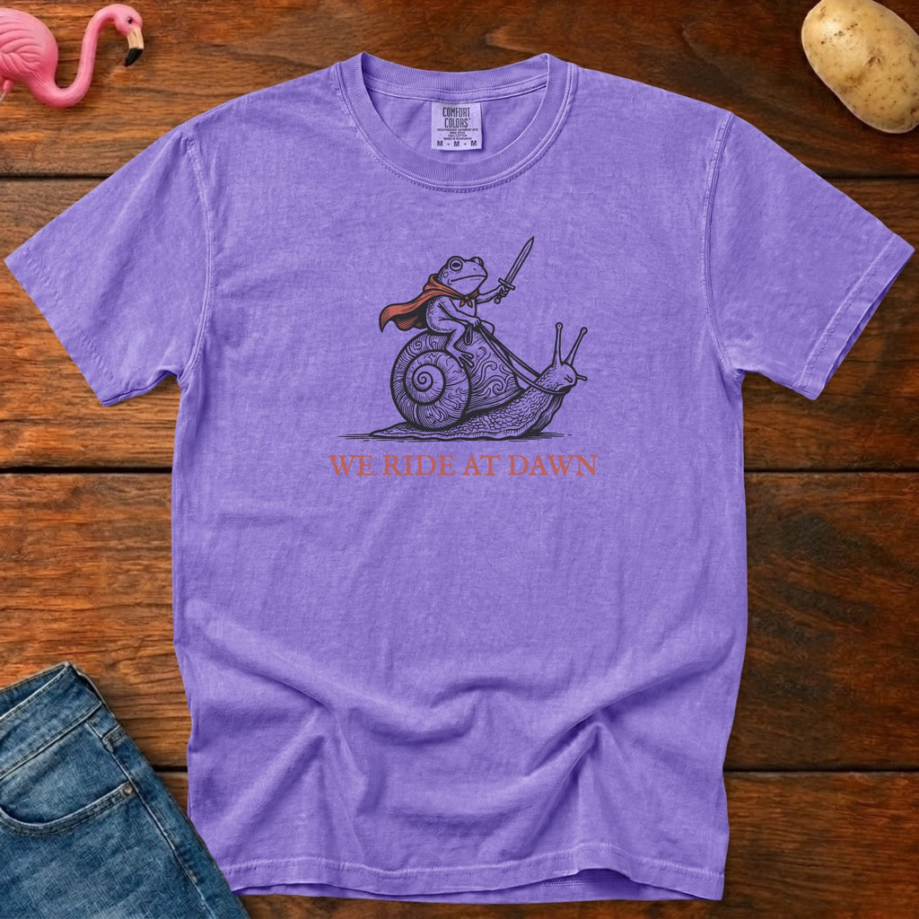 Ride At Dawn Vintage Heavyweight Graphic Tee