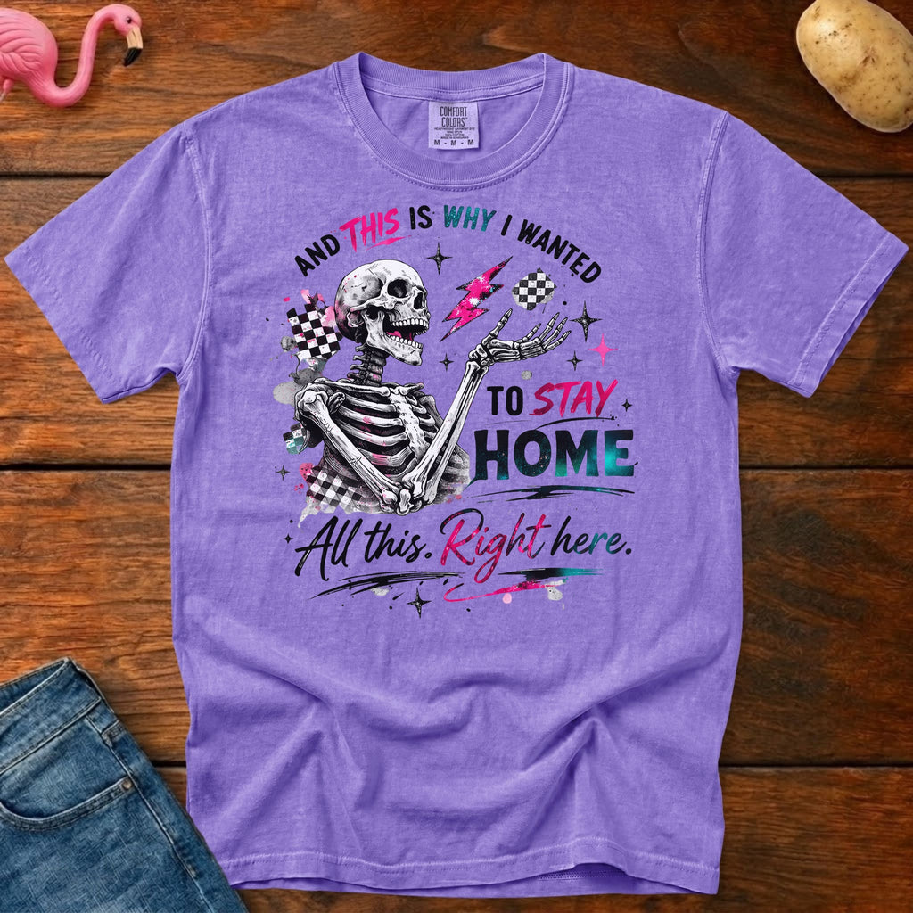 Stay Home Heavyweight Vintage Graphic Tee