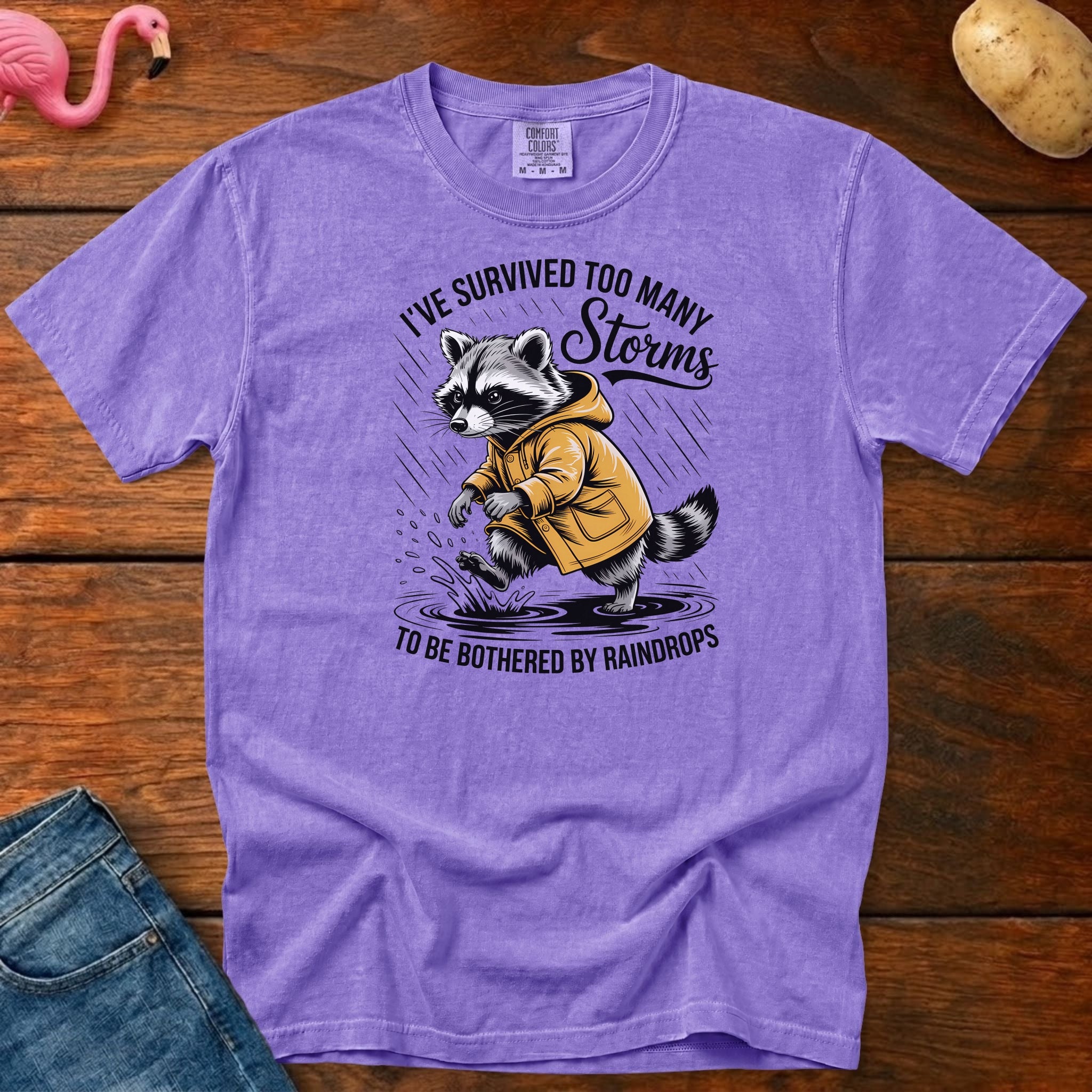 Survived Too Many Storms Vintage Heavyweight Graphic Tee