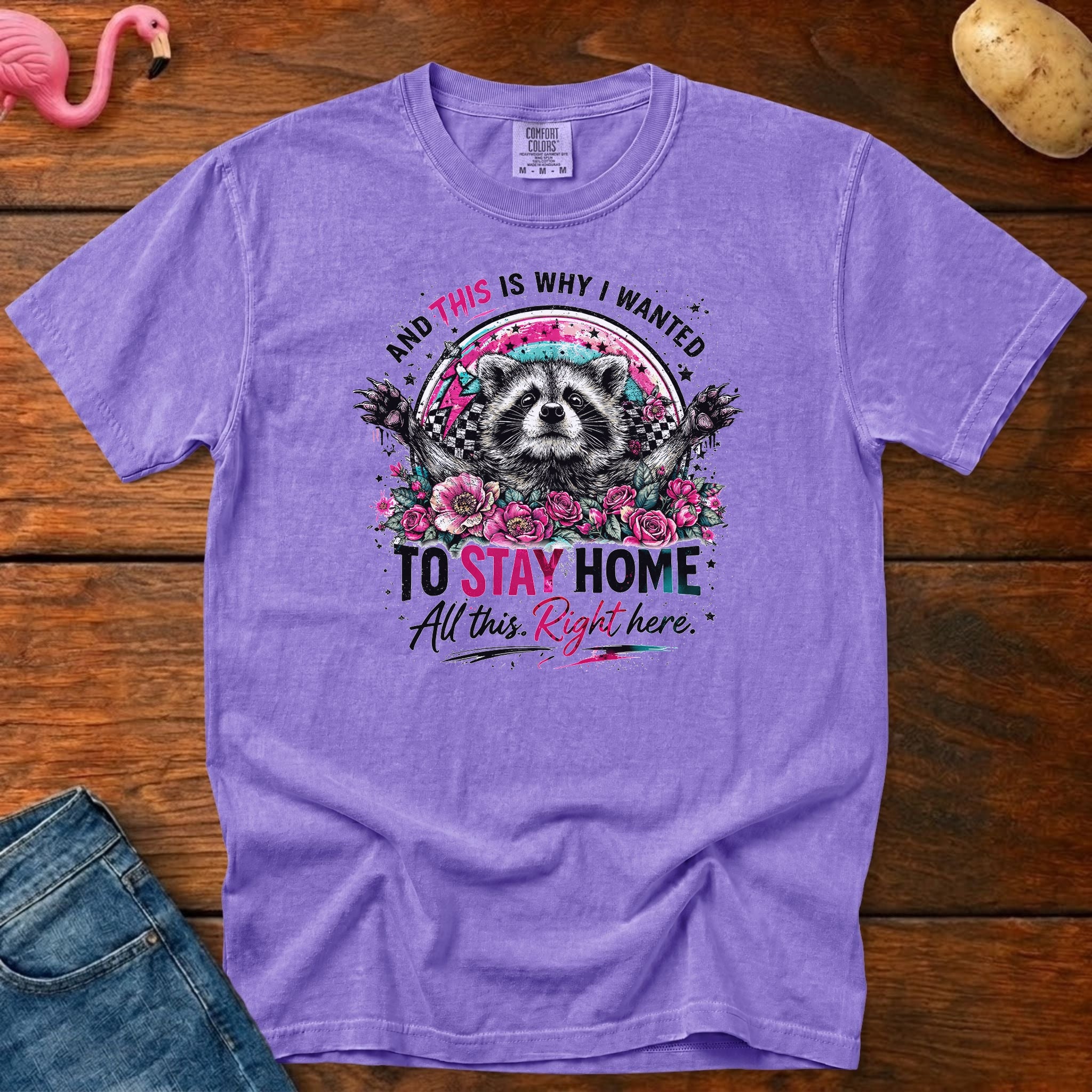 Stay Home Heavyweight Vintage Graphic Tee