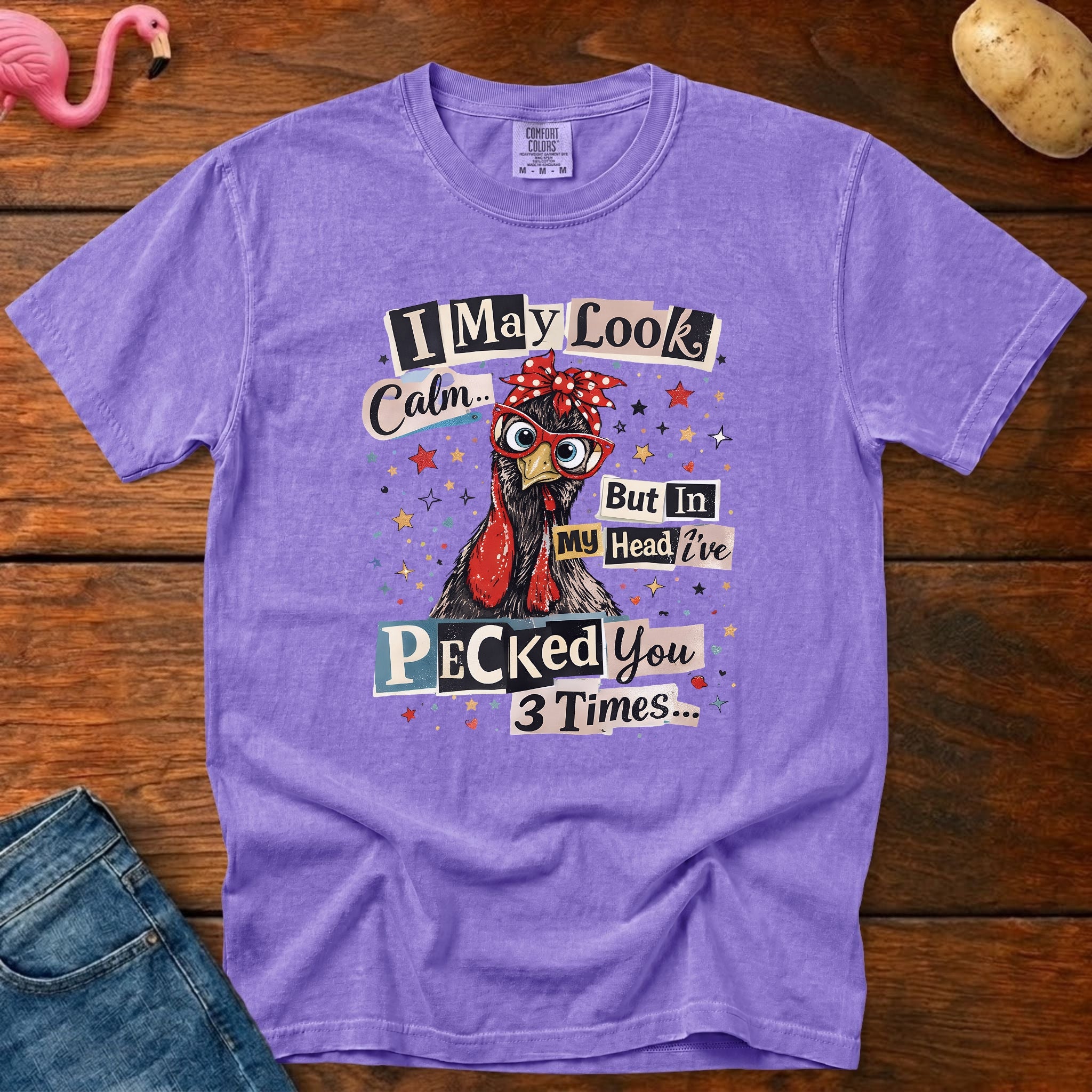 Pecked You Vintage Heavyweight Graphic Tee