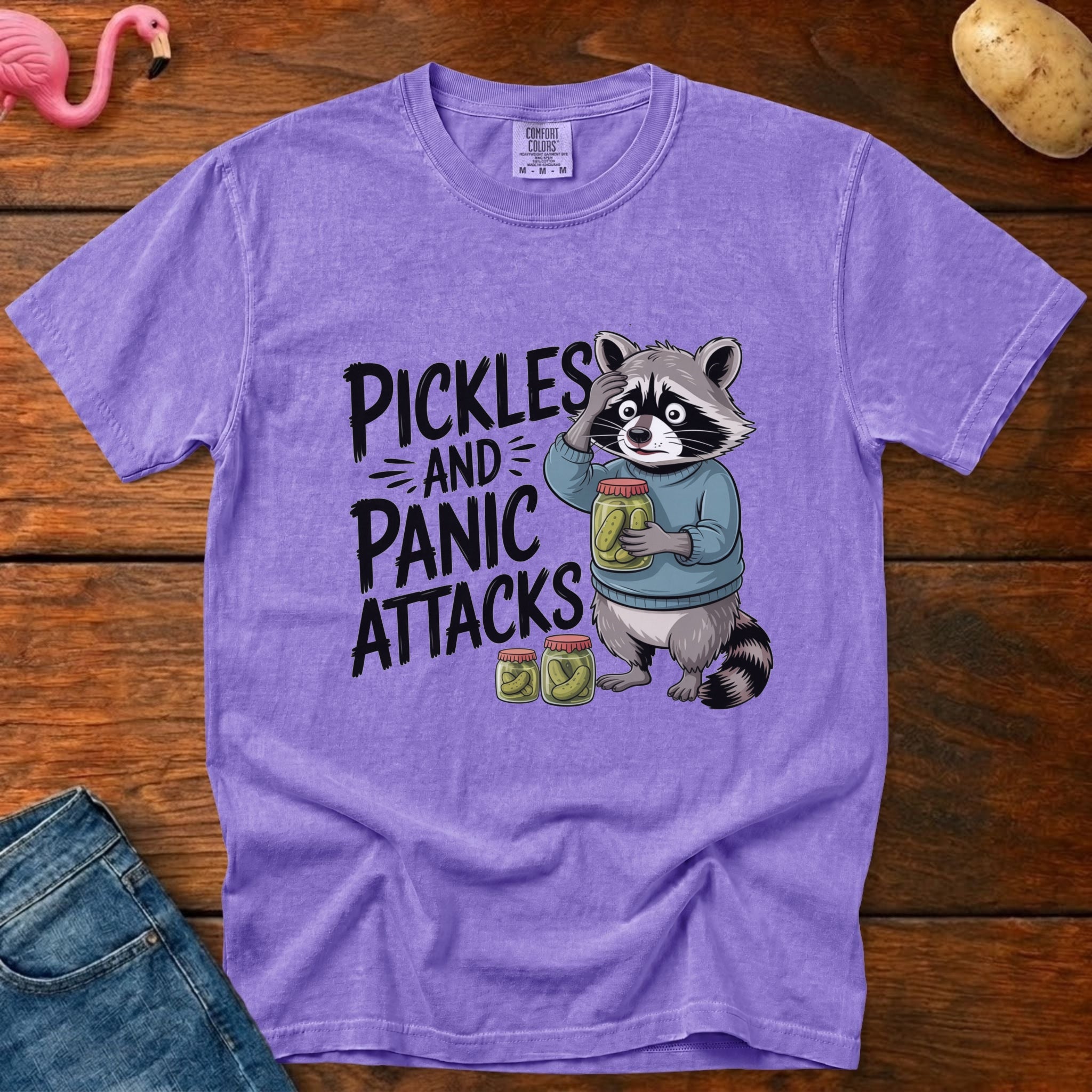 Pickles And Panic Attacks Vintage Heavyweight Graphic Tee
