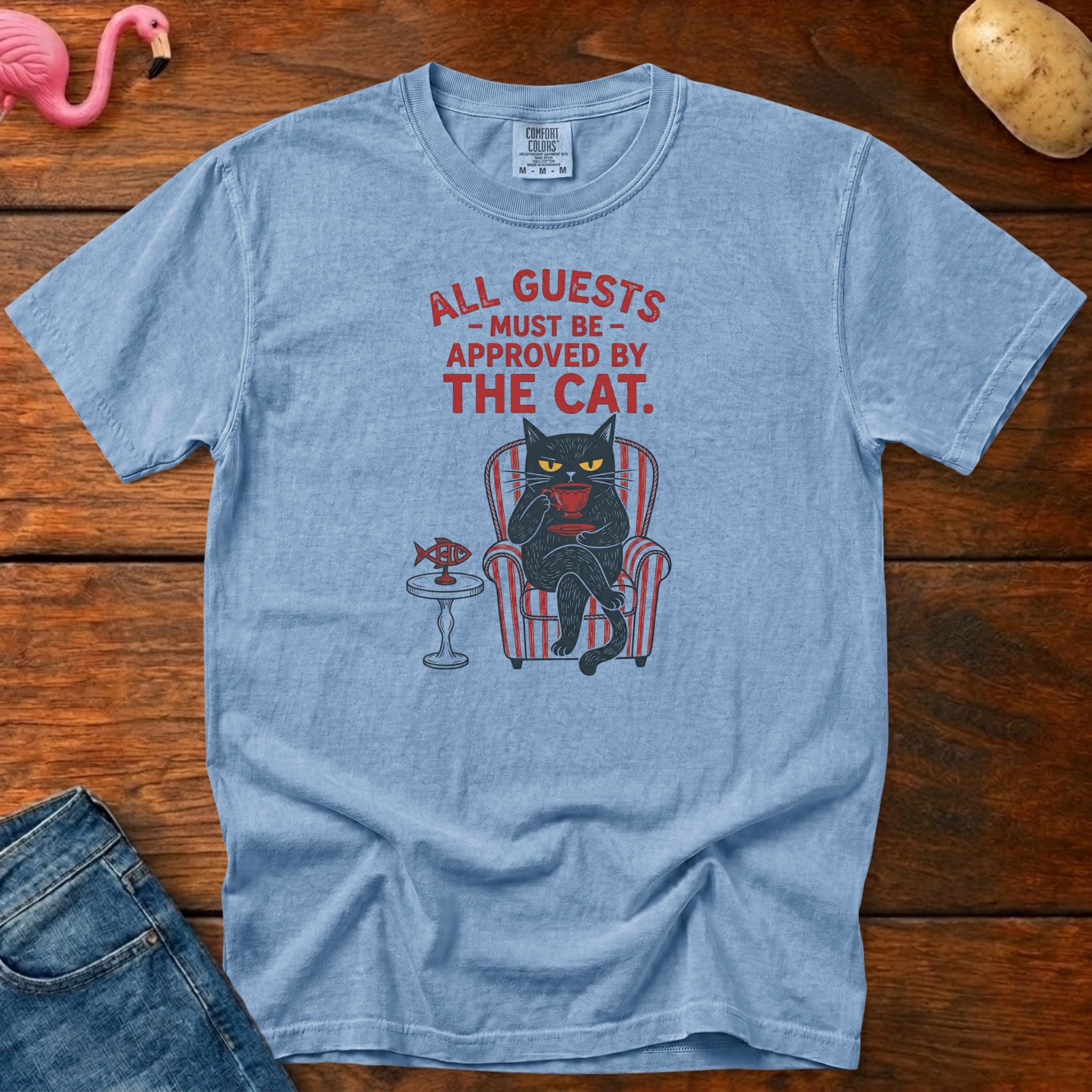 Need Cat Approve Vintage Heavyweight Graphic Tee