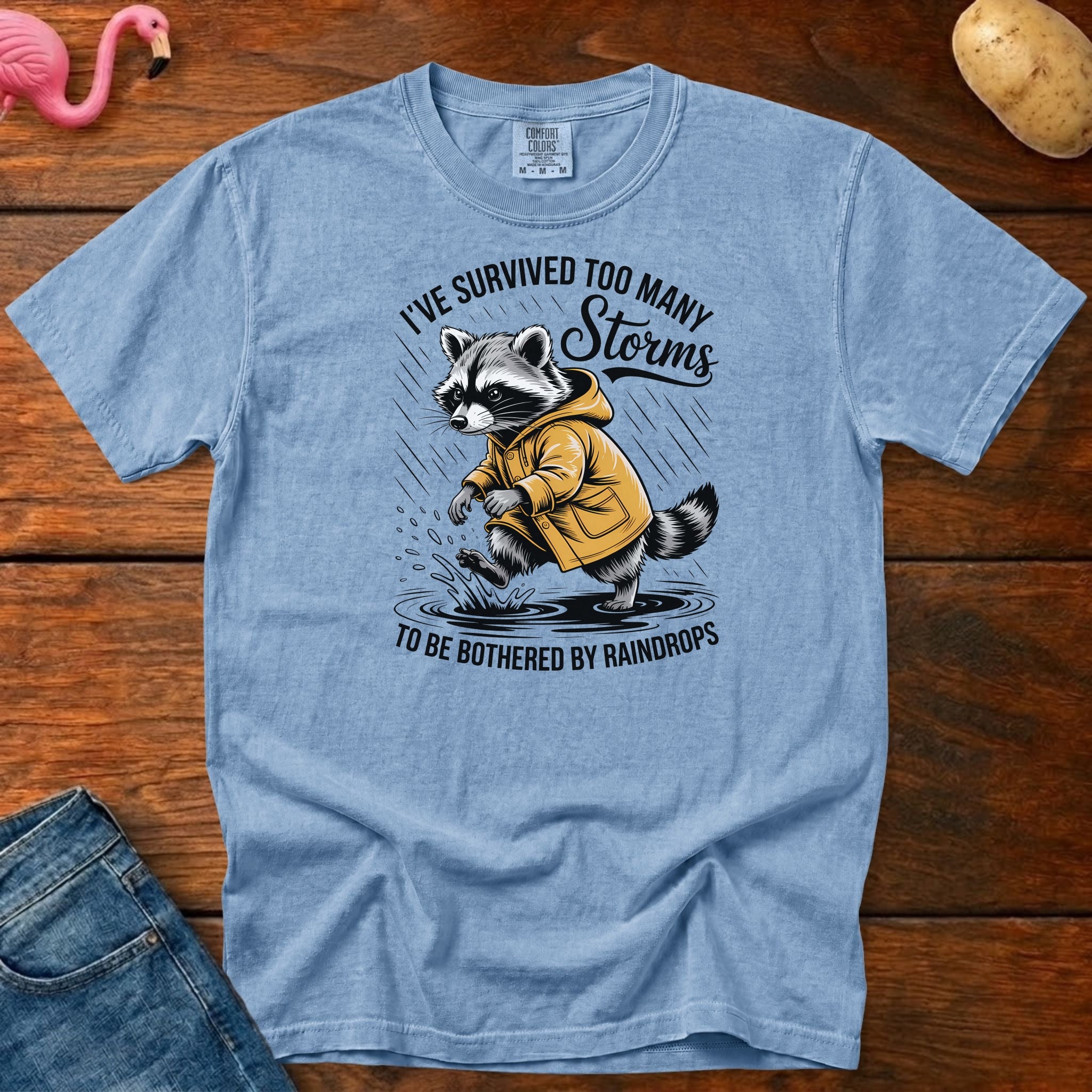 Survived Too Many Storms Vintage Heavyweight Graphic Tee