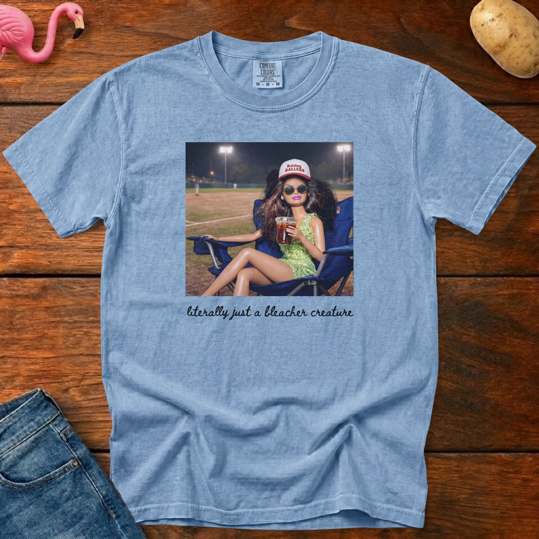Doll Baseball Mom Vintage Heavyweight Graphic Tee