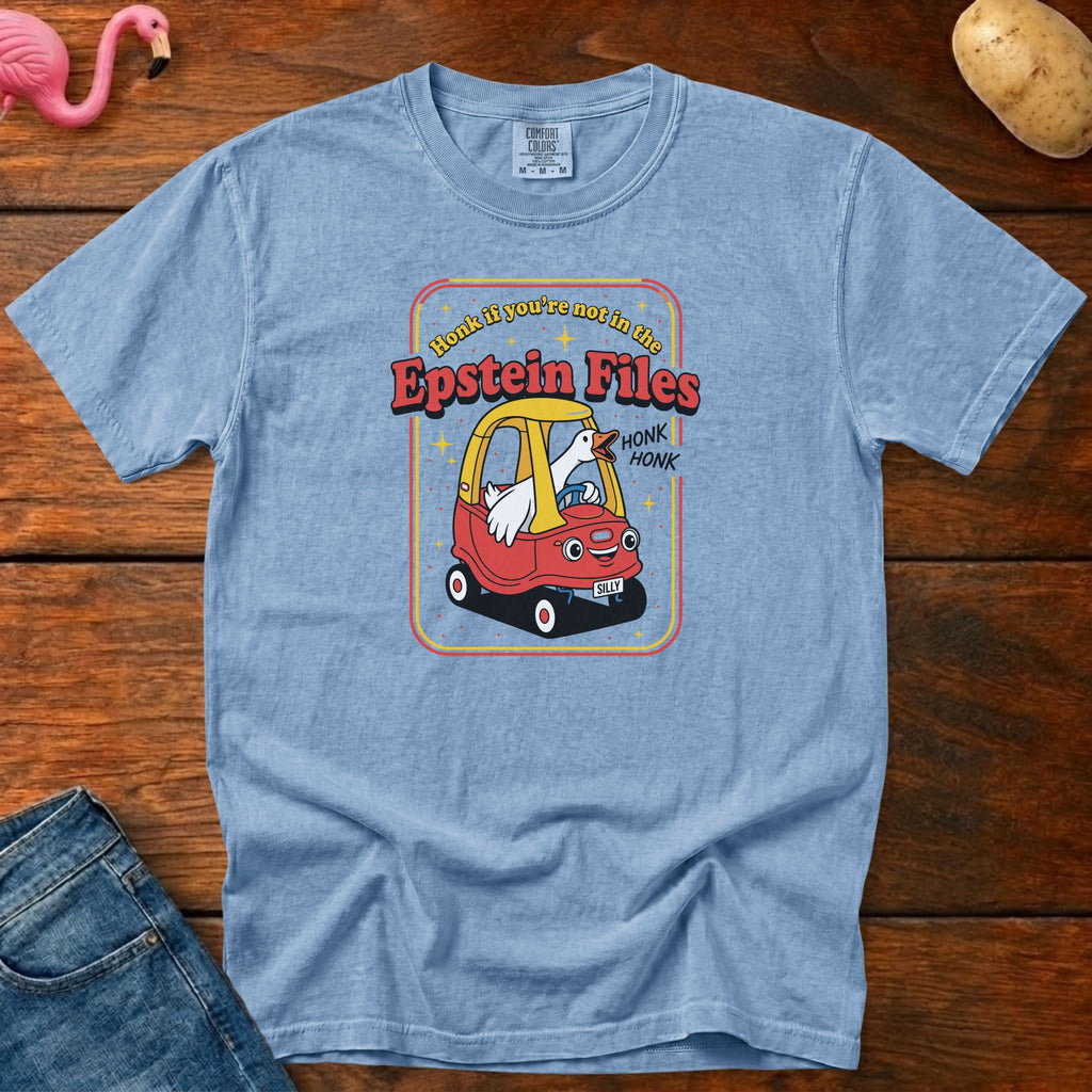 Honk If You're Not in the Epstein Files Vintage Heavyweight Graphic Tee