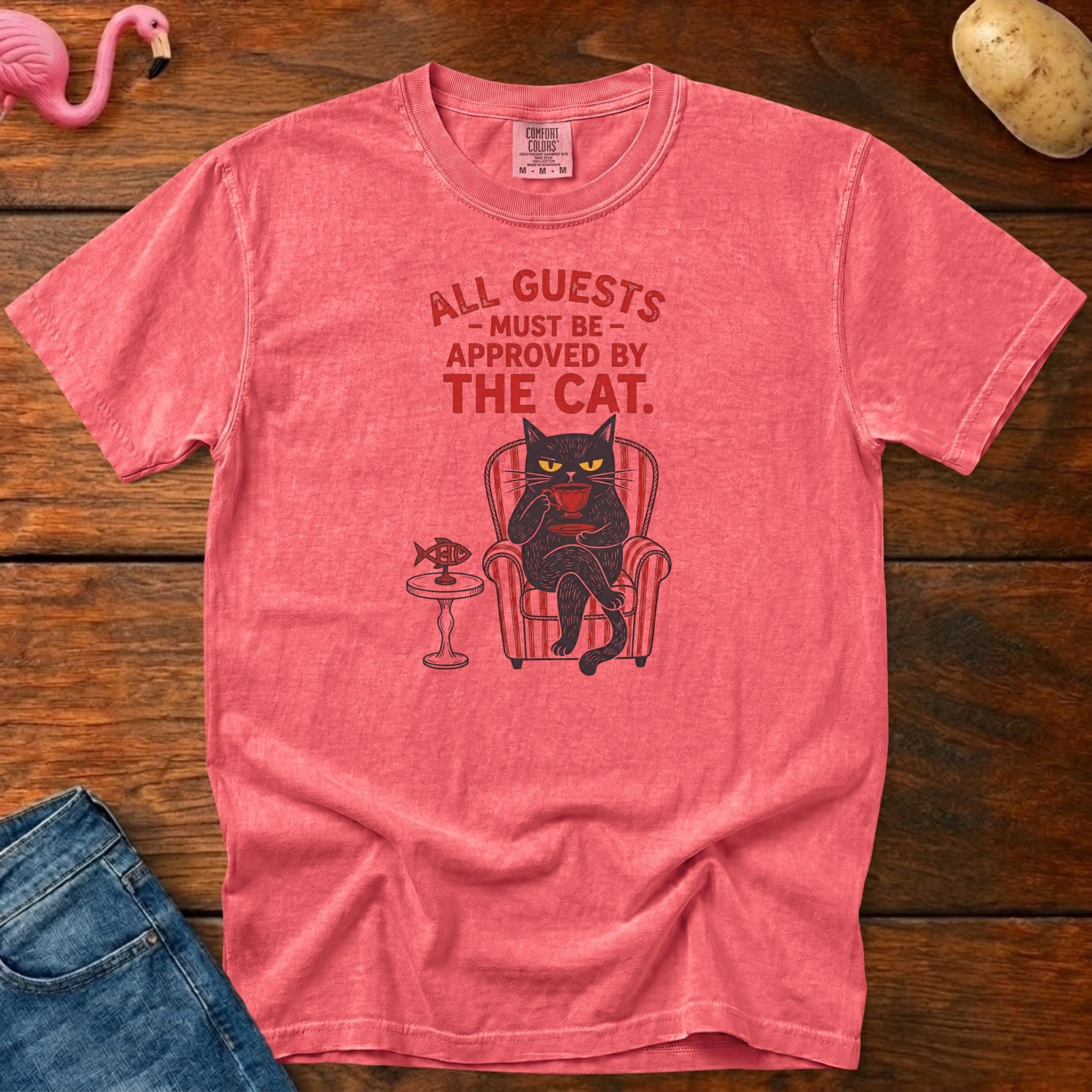 Need Cat Approve Vintage Heavyweight Graphic Tee