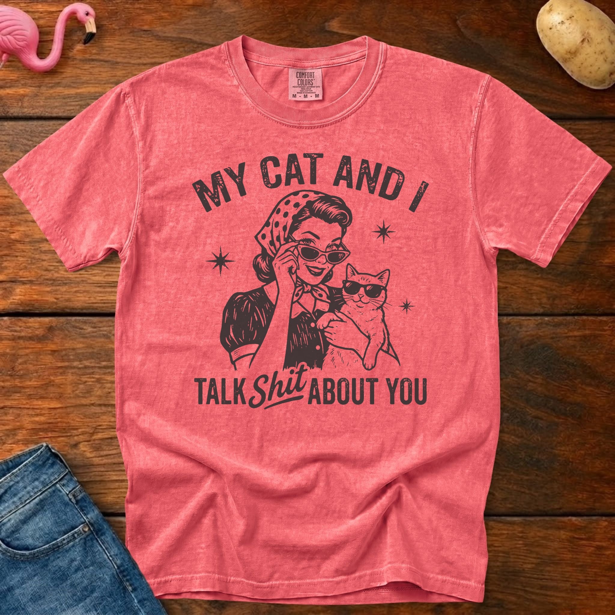My Cat Vintage Heavyweight Graphic Tee