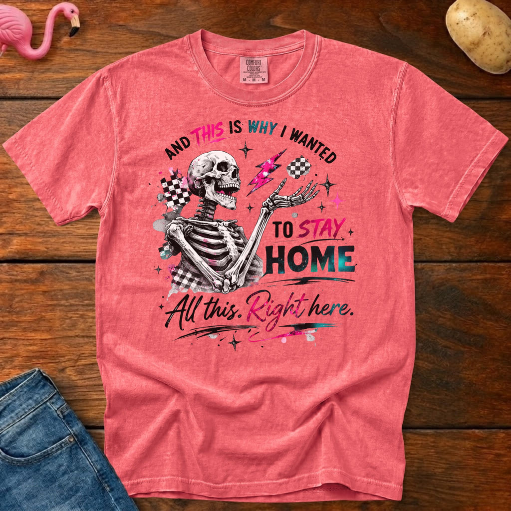 Stay Home Heavyweight Vintage Graphic Tee