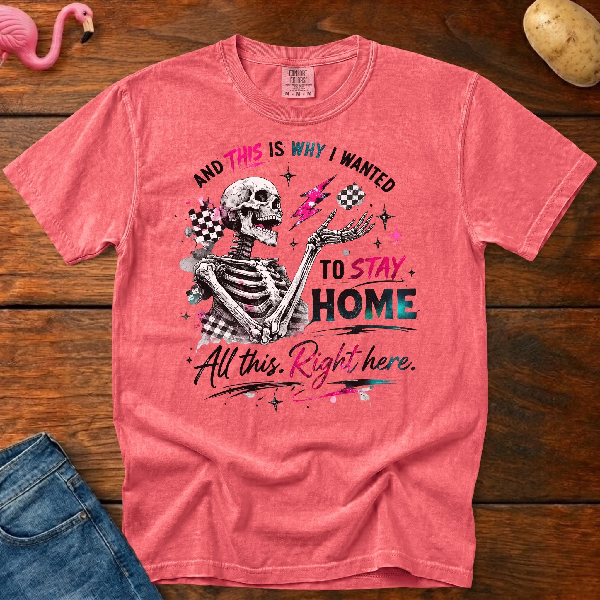 Stay Home Heavyweight Vintage Graphic Tee