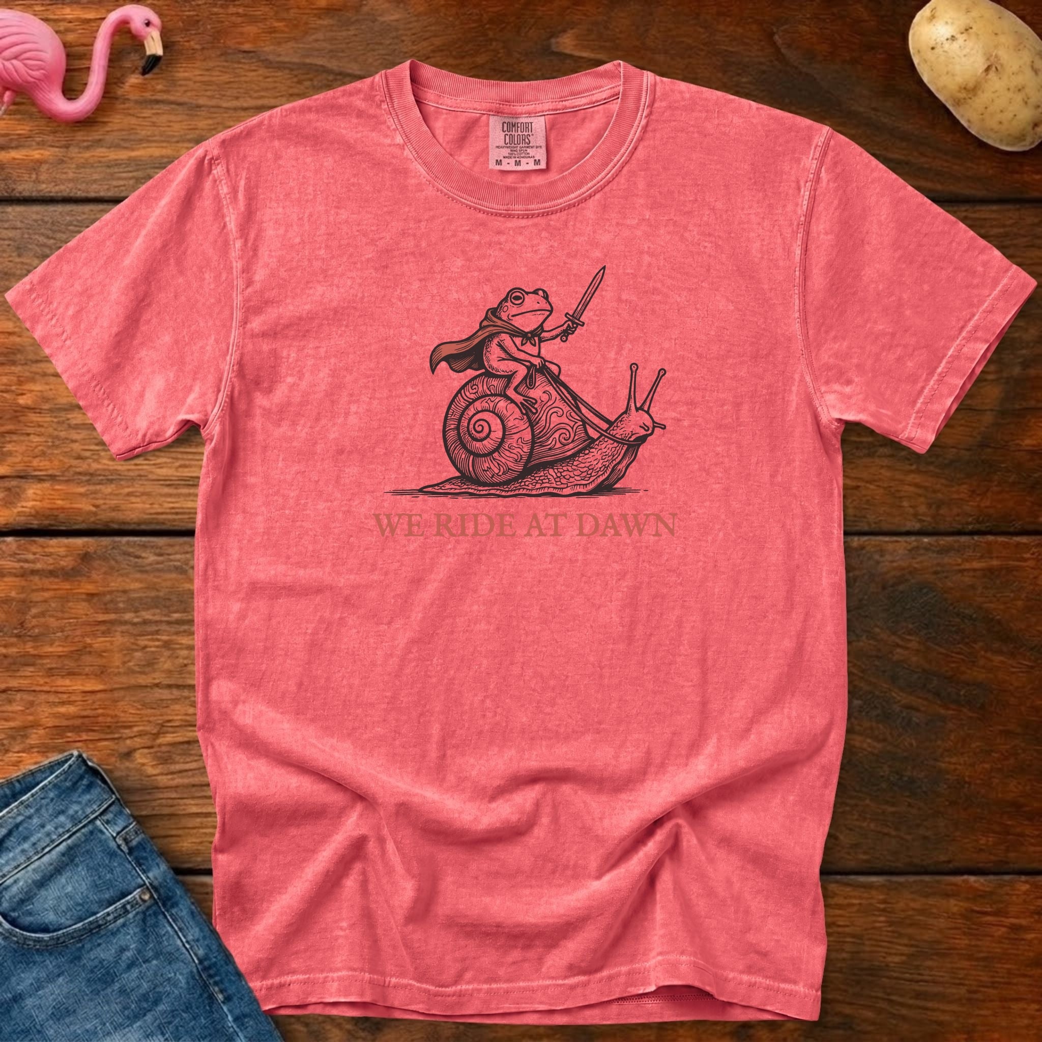 Ride At Dawn Vintage Heavyweight Graphic Tee