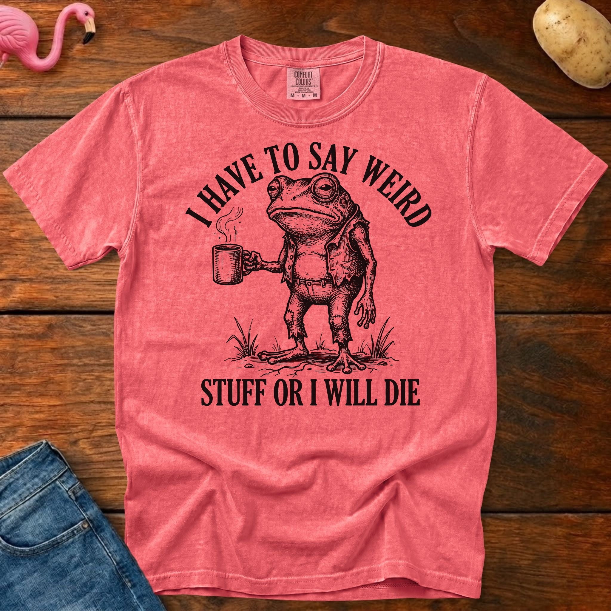 Weird Stuff or Die Vintage Heavyweight Graphic Tee