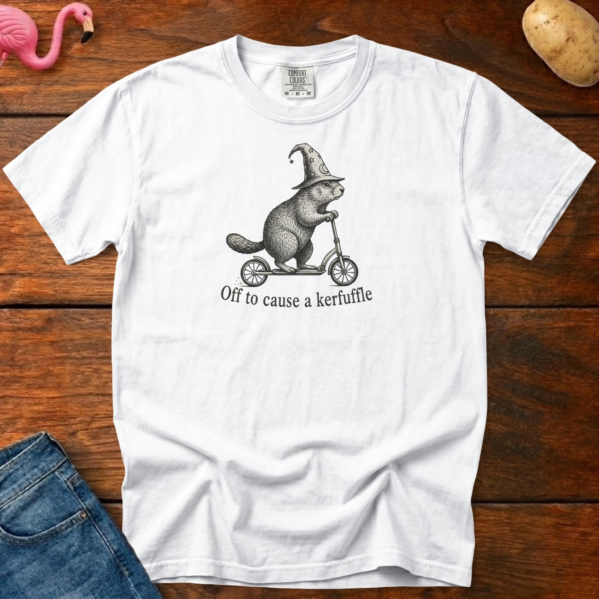 Off to Cause Kerfuffle Vintage Heavyweight Graphic Tee