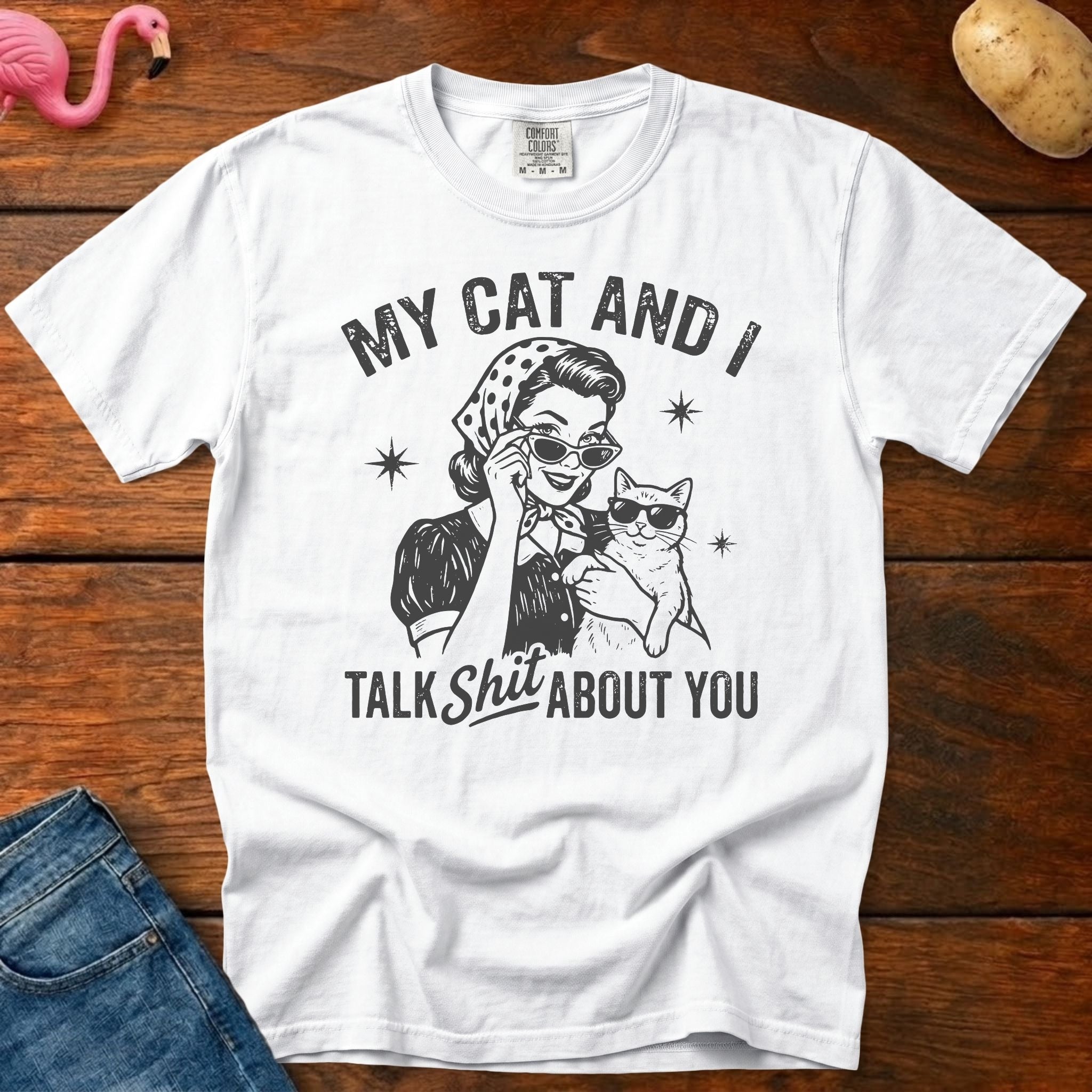 My Cat Vintage Heavyweight Graphic Tee