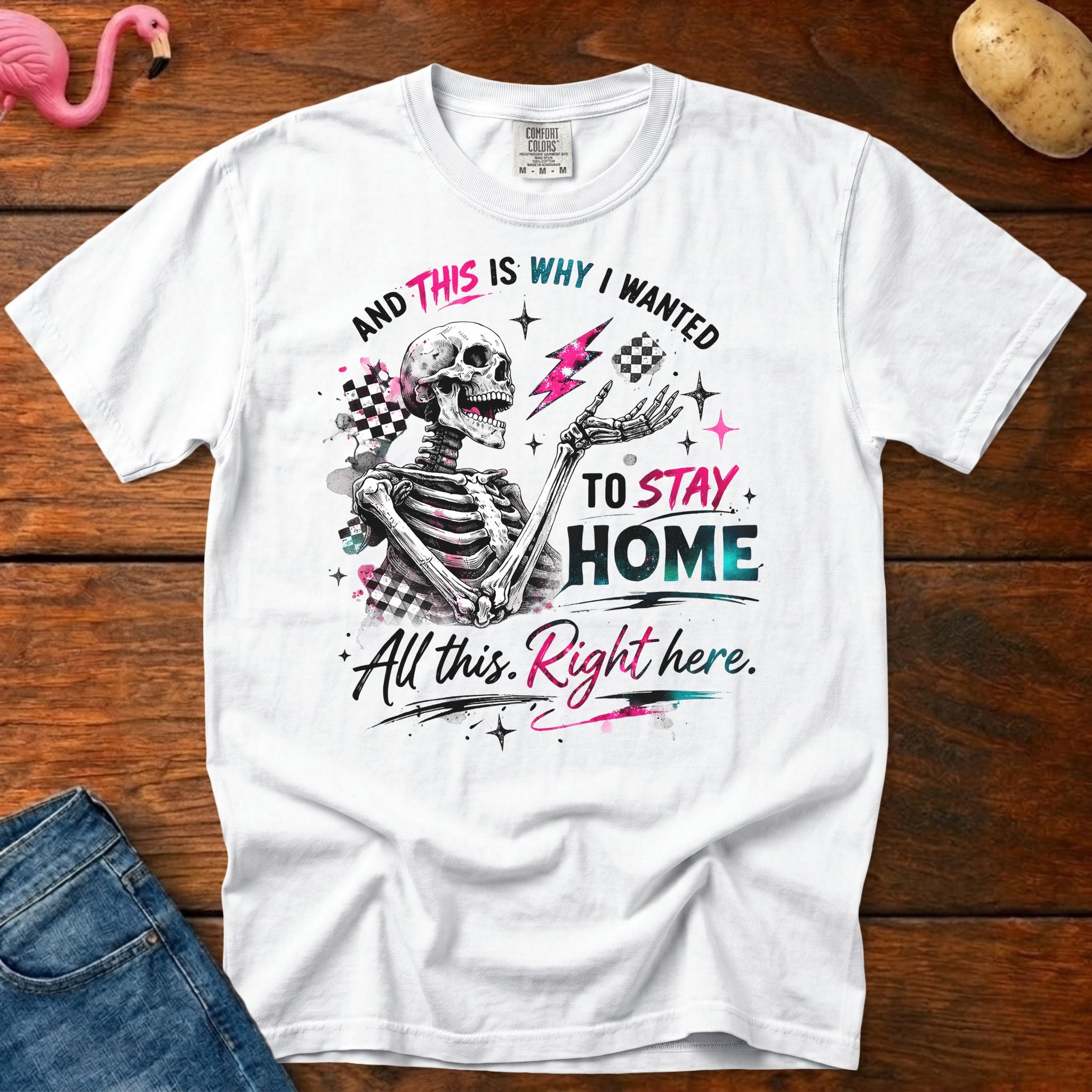 Stay Home Heavyweight Vintage Graphic Tee