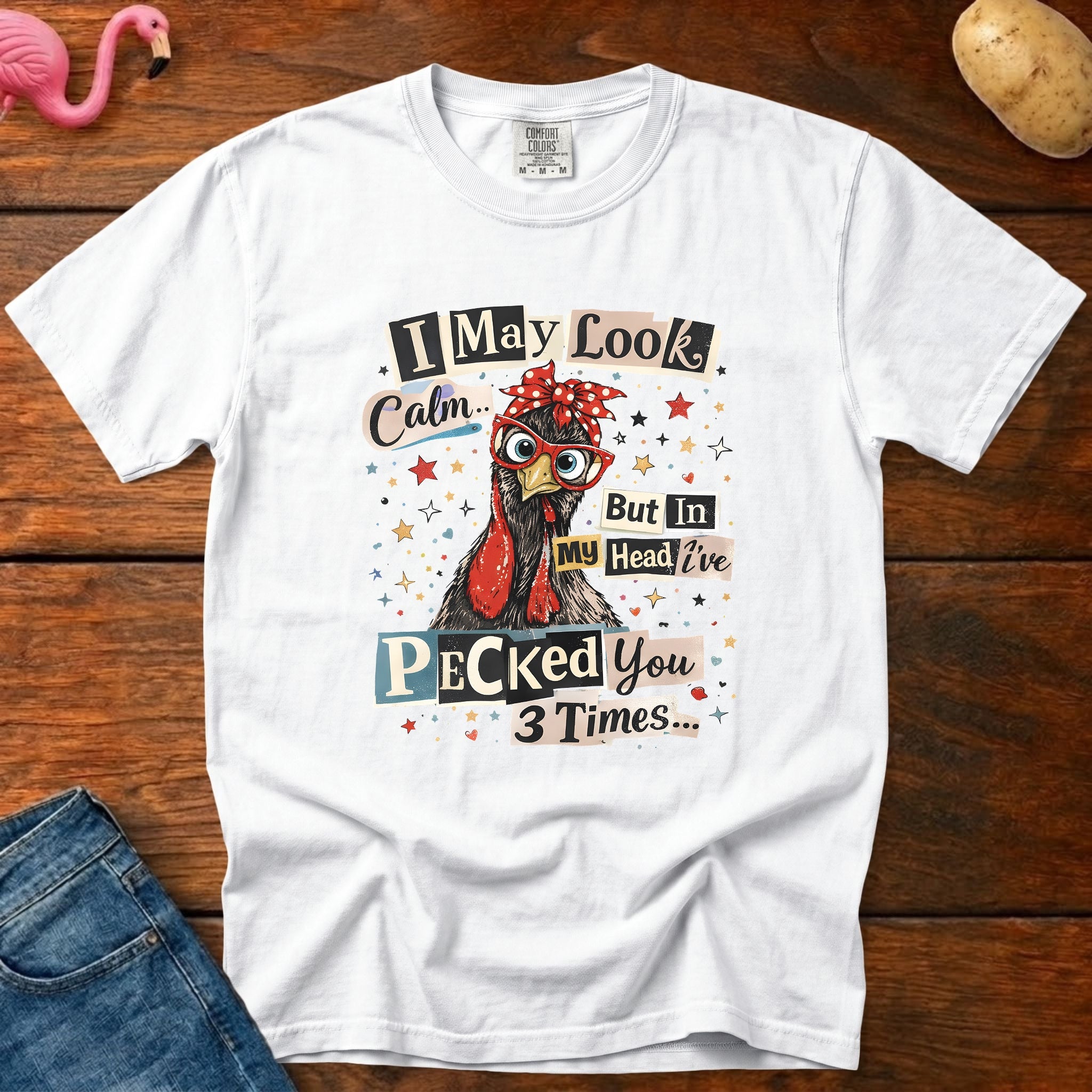 Pecked You Vintage Heavyweight Graphic Tee