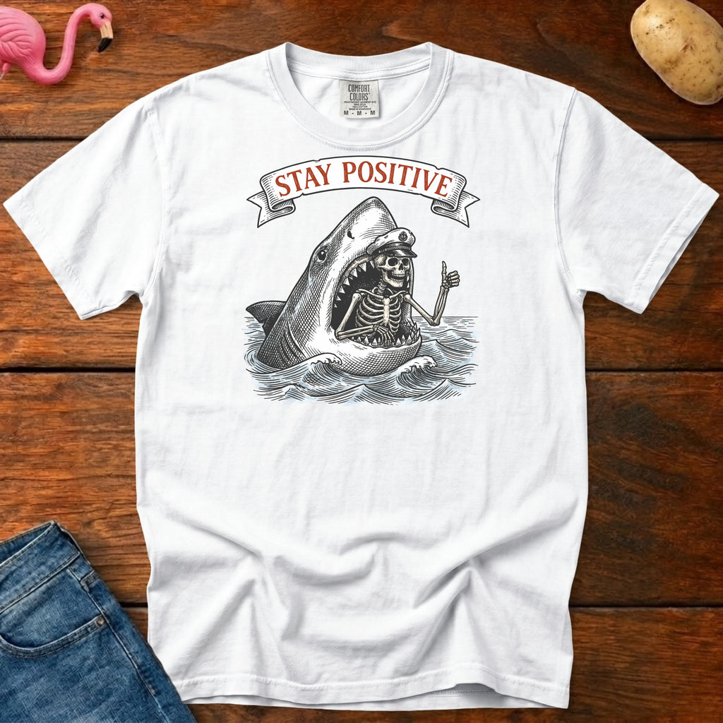 Stay Positive Vintage Heavyweight Graphic Tee