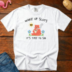 Wake Up Sluts Bear Vintage Heavyweight Graphic Tee