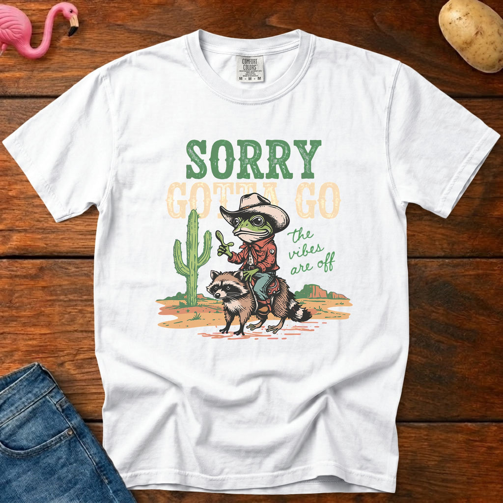 Sorry Gotta Go Vintage Heavyweight Graphic Tee