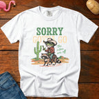 Sorry Gotta Go Vintage Heavyweight Graphic Tee