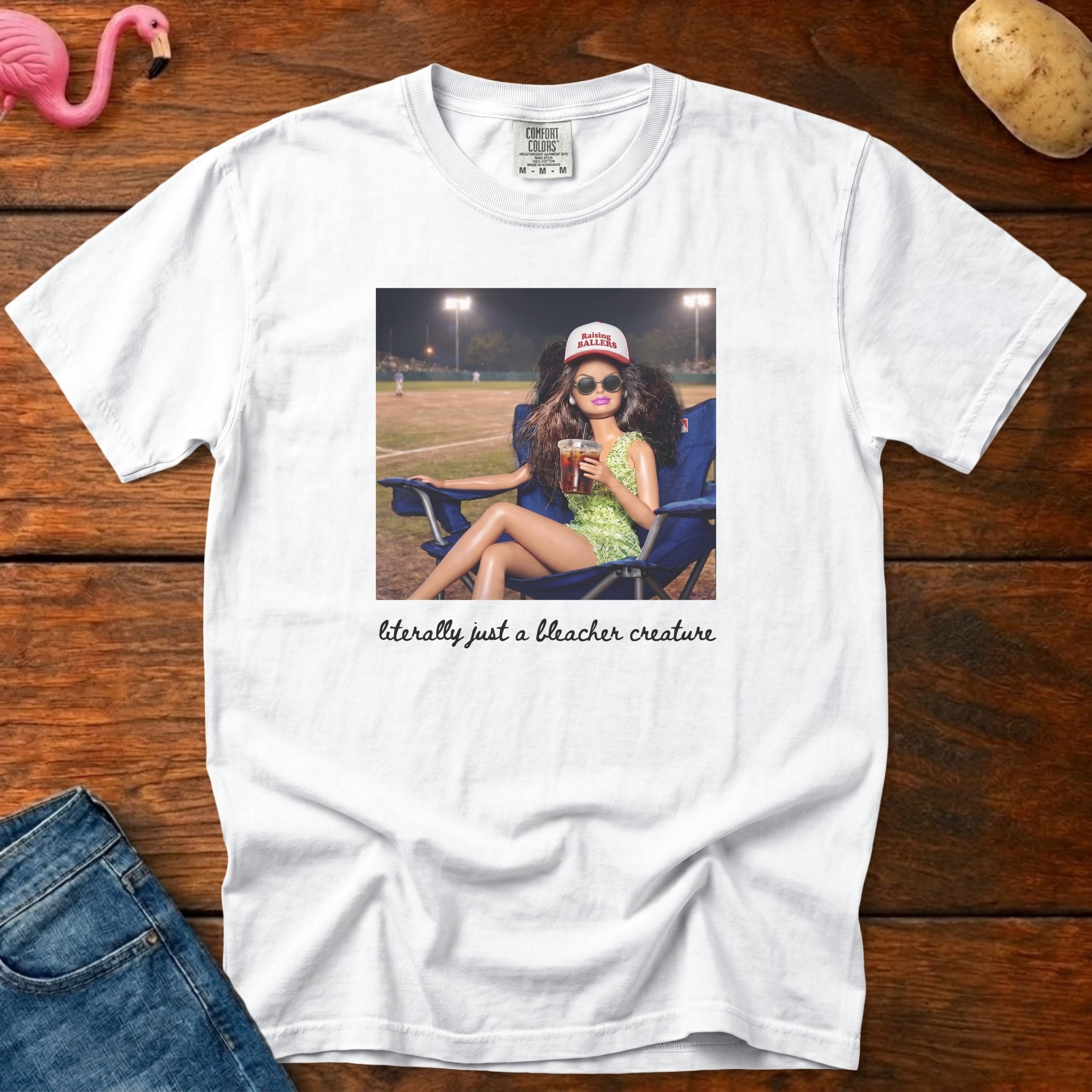 Doll Baseball Mom Vintage Heavyweight Graphic Tee