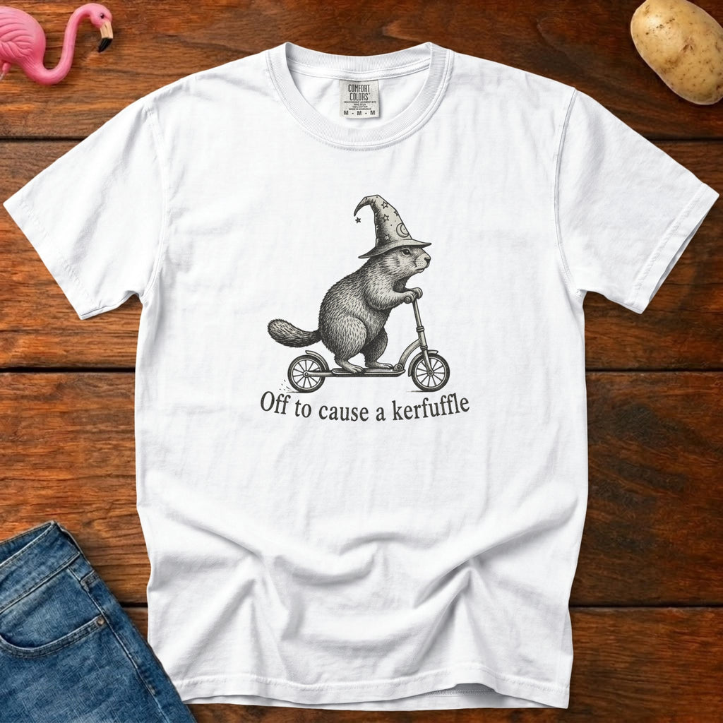 Off to Cause Kerfuffle Vintage Heavyweight Graphic Tee