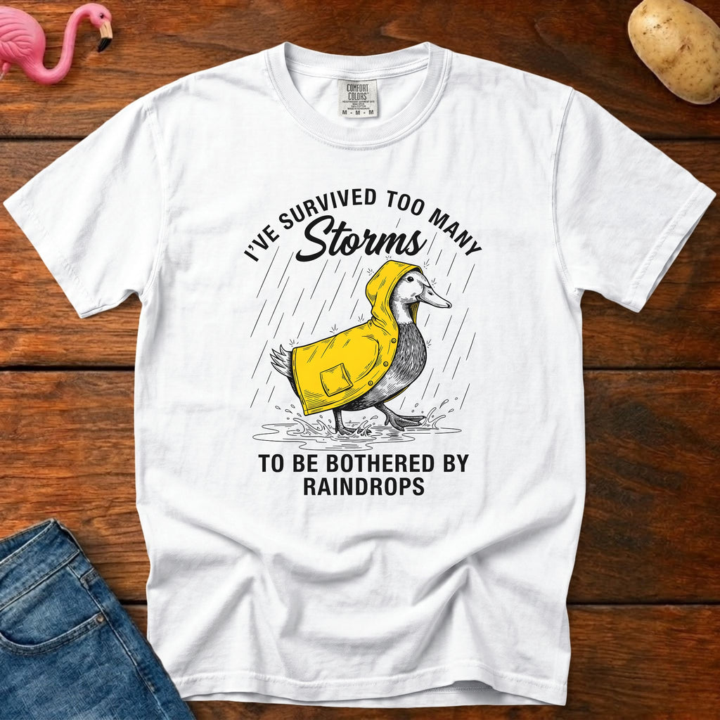 Survived Too Many Storms Vintage Heavyweight Graphic Tee