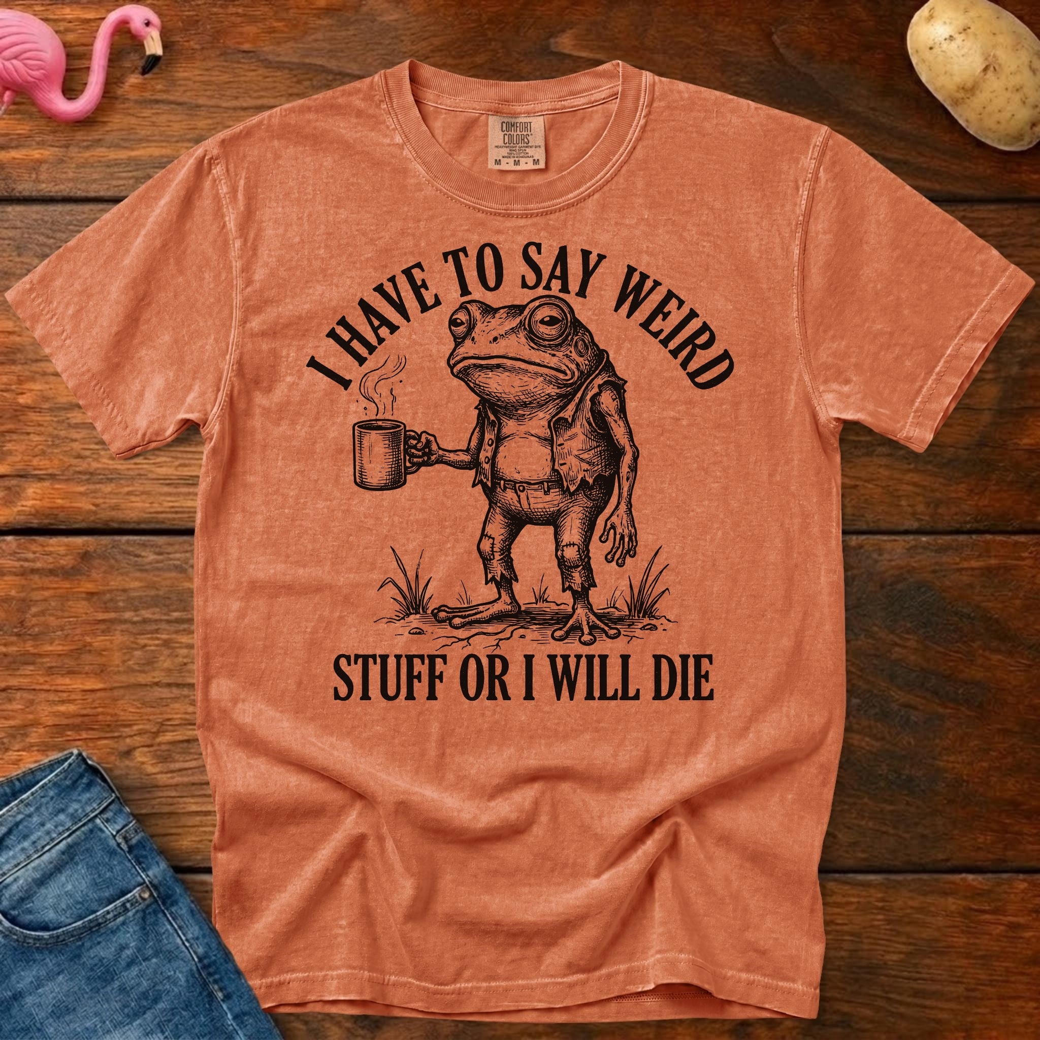 Weird Stuff or Die Vintage Heavyweight Graphic Tee