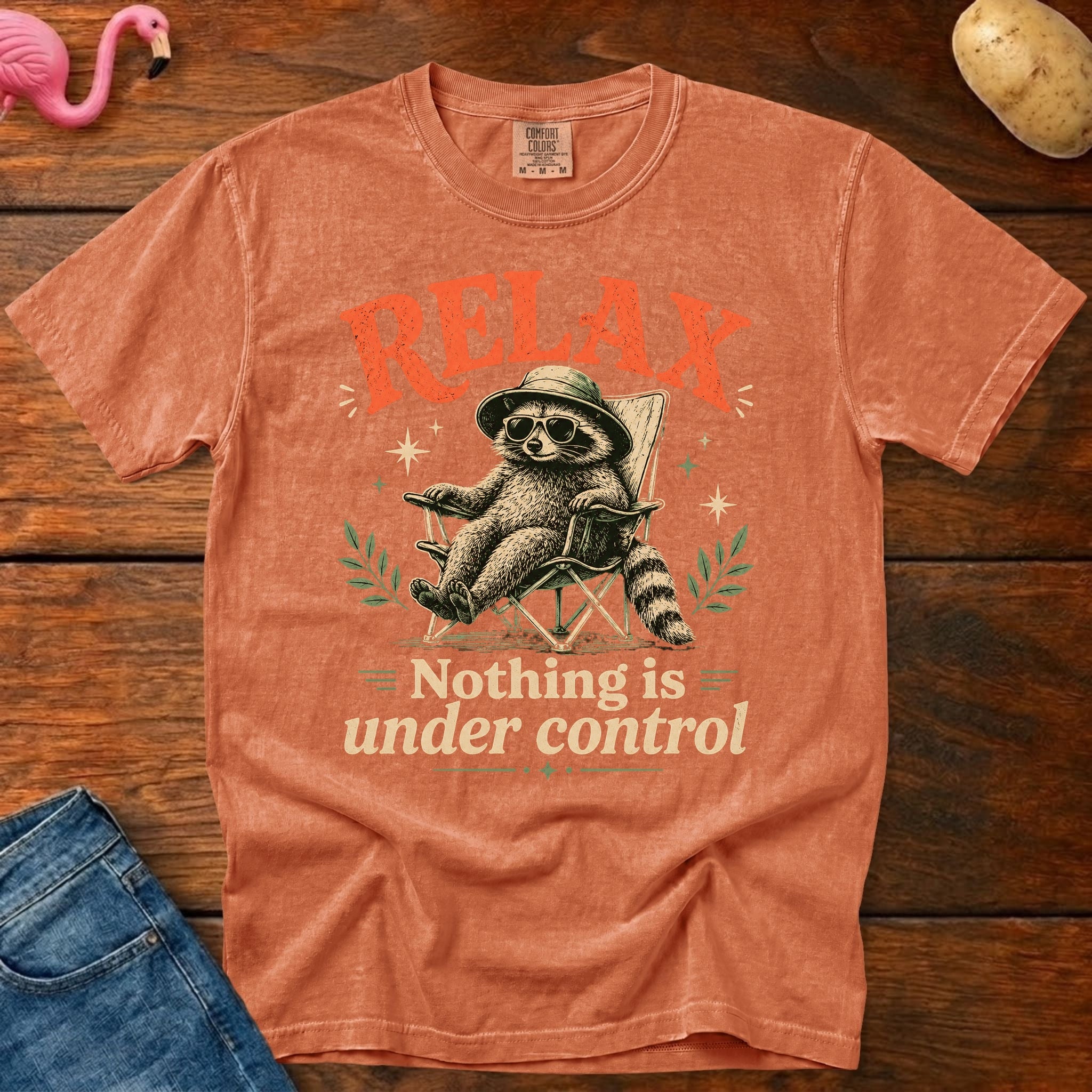 Nothing is Under Control Vintage Heavyweight Graphic Tee