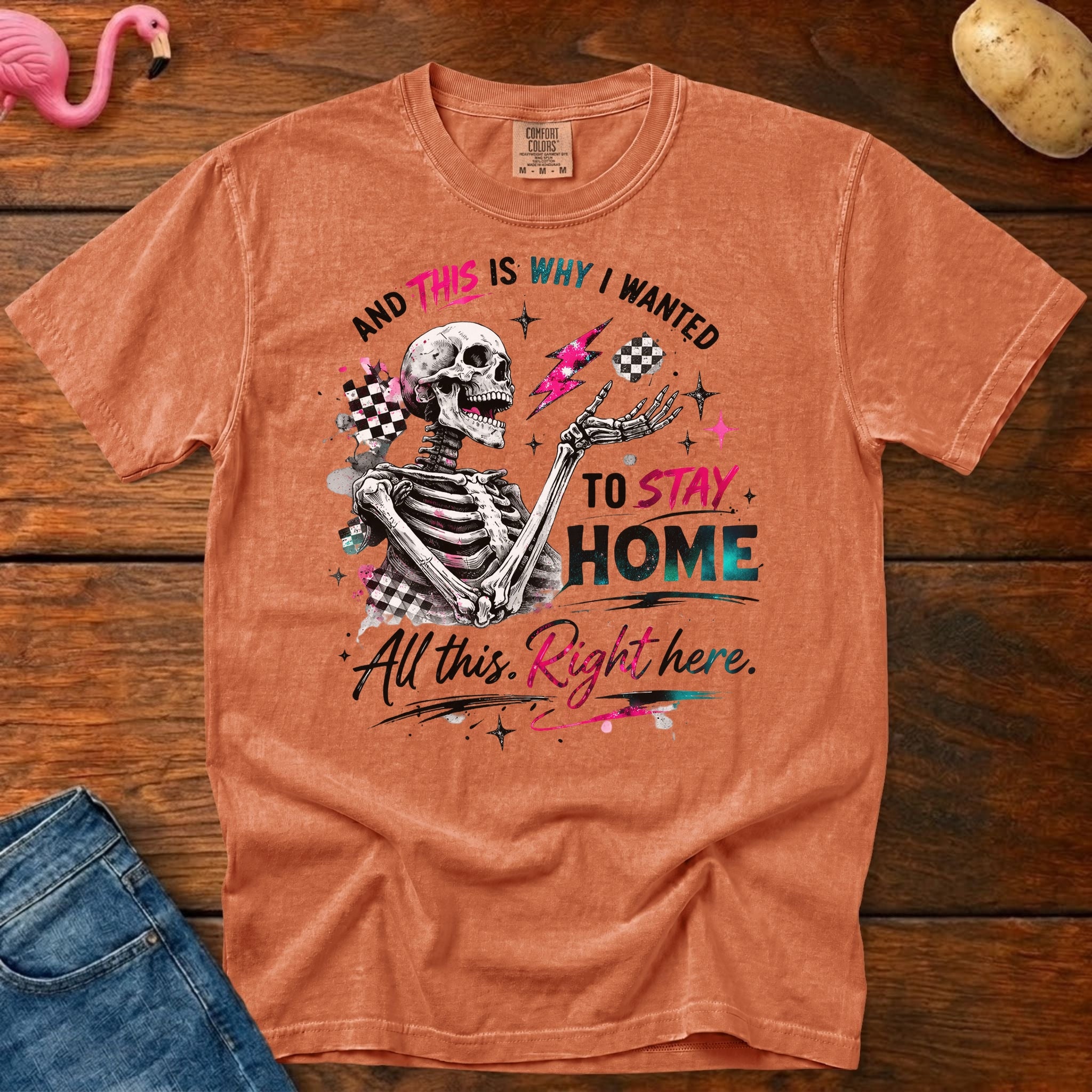 Stay Home Heavyweight Vintage Graphic Tee