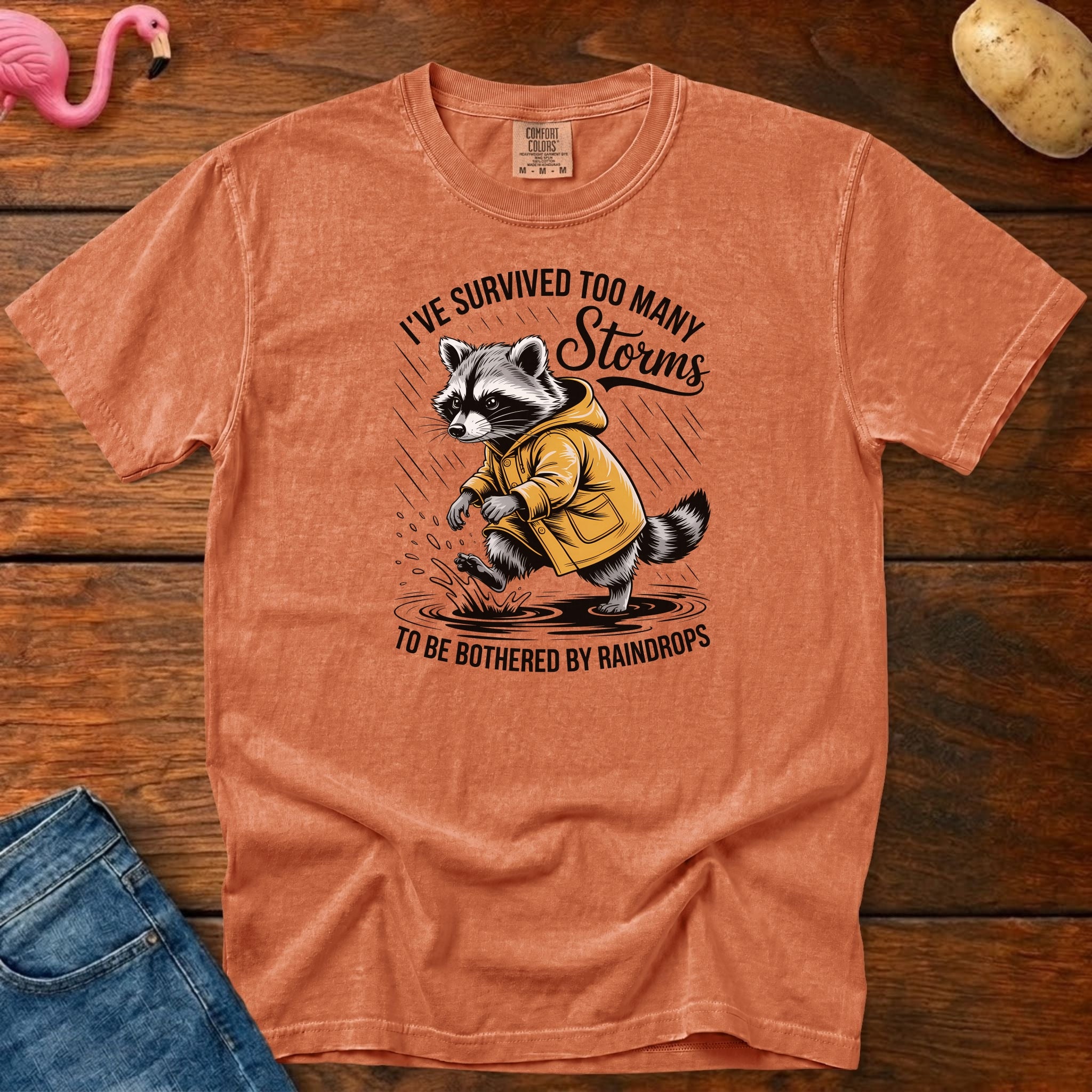 Survived Too Many Storms Vintage Heavyweight Graphic Tee