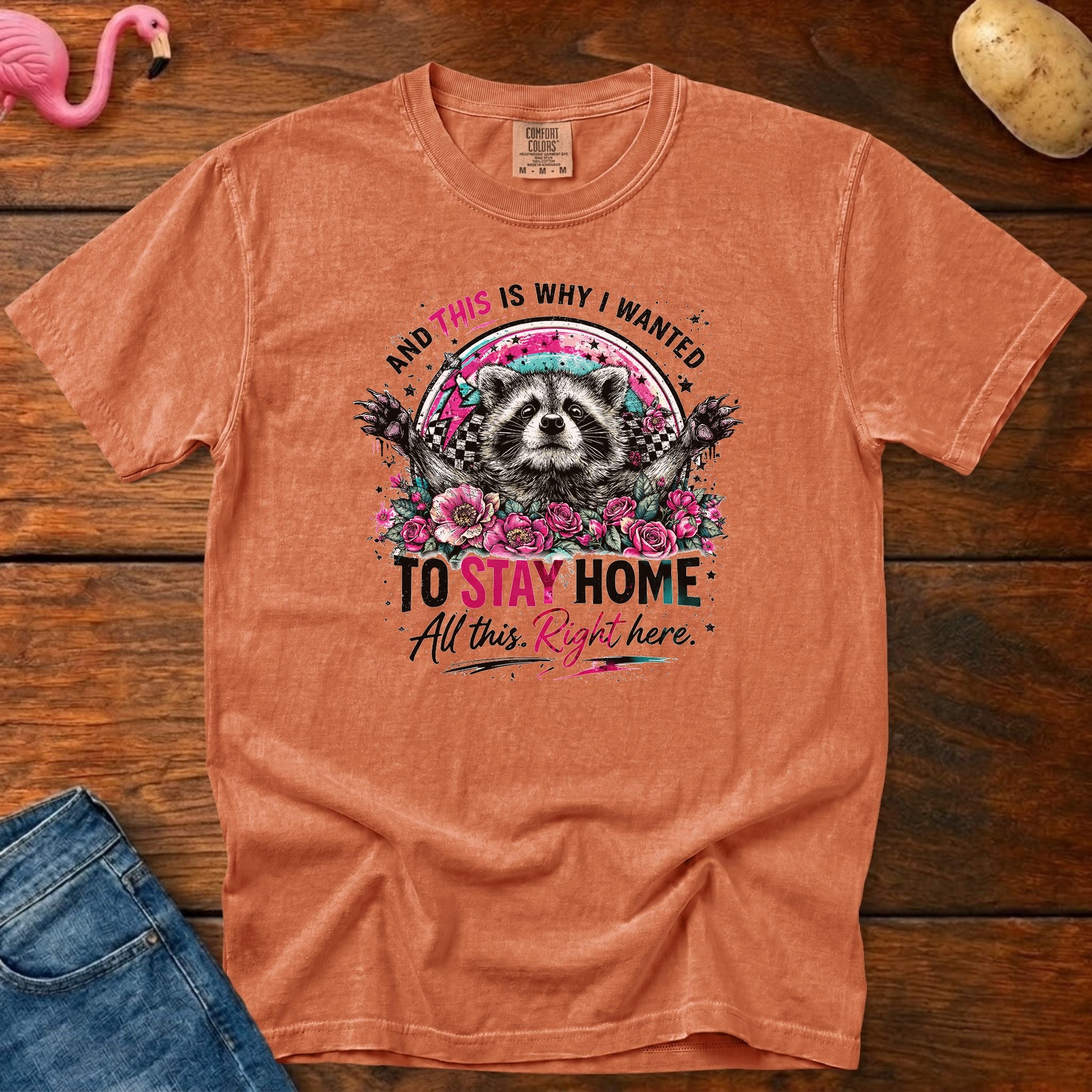 Stay Home Heavyweight Vintage Graphic Tee