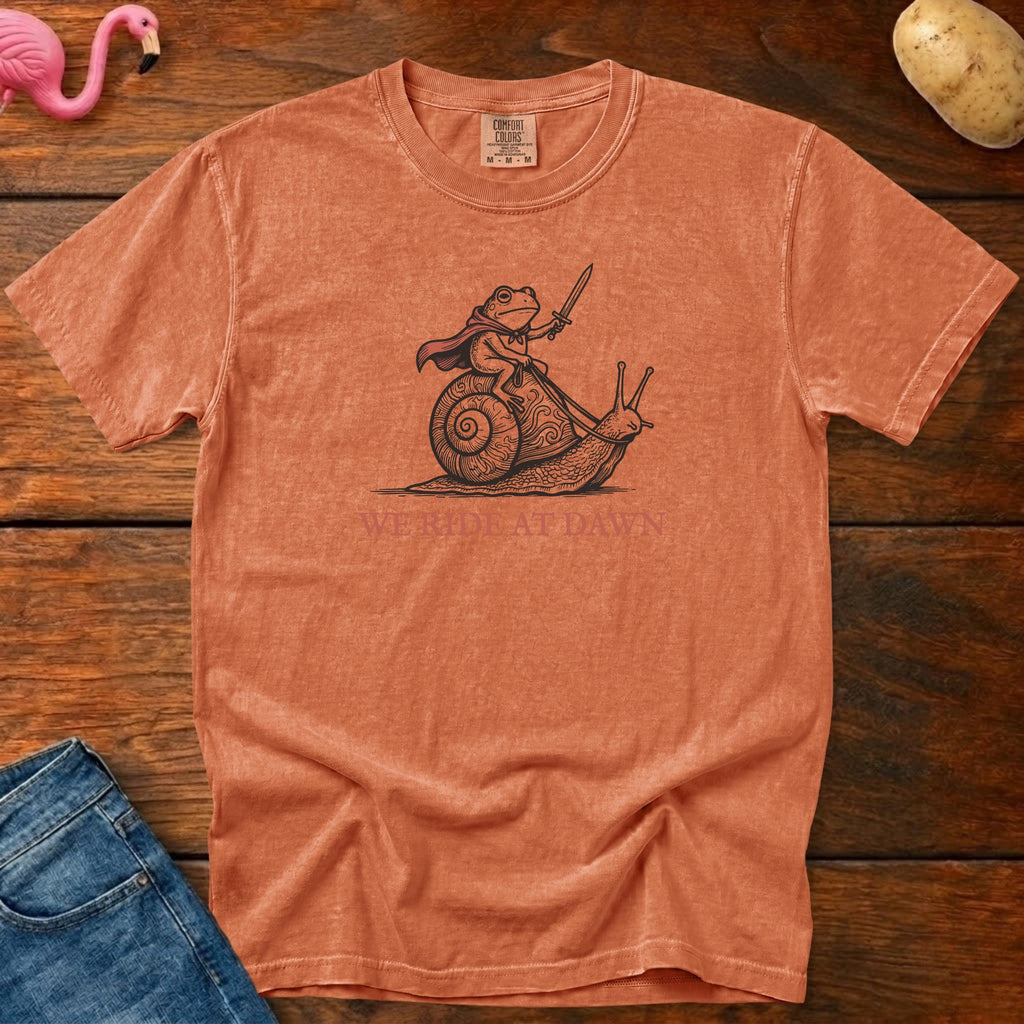 Ride At Dawn Vintage Heavyweight Graphic Tee