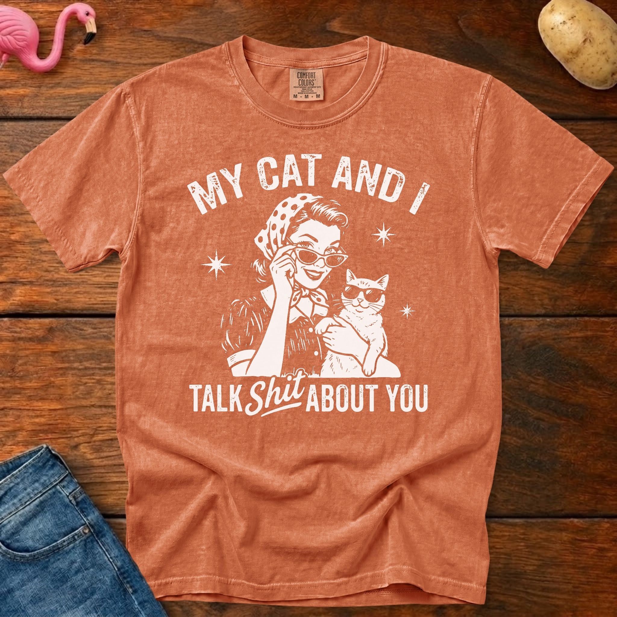 My Cat Vintage Heavyweight Graphic Tee